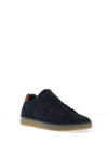 Barbour Reflect Leather Trainers, Navy