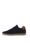 Barbour Reflect Leather Trainers, Navy