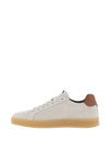 Barbour Reflect Leather Trainers, Off White
