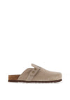 Babour Bowman Suede Mules, Taupe