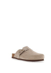 Babour Bowman Suede Mules, Taupe