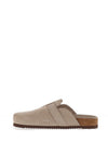 Babour Bowman Suede Mules, Taupe