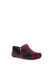 Barbour Monty Tartan Slippers, Winterberry Red