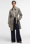 Barbour Maia Check Waterproof Trench, Green Multi