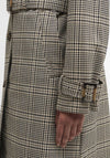 Barbour Maia Check Waterproof Trench, Green Multi