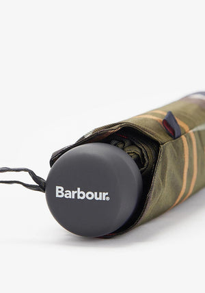 Barbour Portree Tartan Print Umbrella, Green