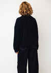 Barbour Quarter Button Jumper, Navy