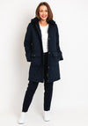 Barbour Womens Fox Quilted Long Jacket, Navy