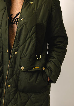 Barbour Rudson Quilted Coat, Green