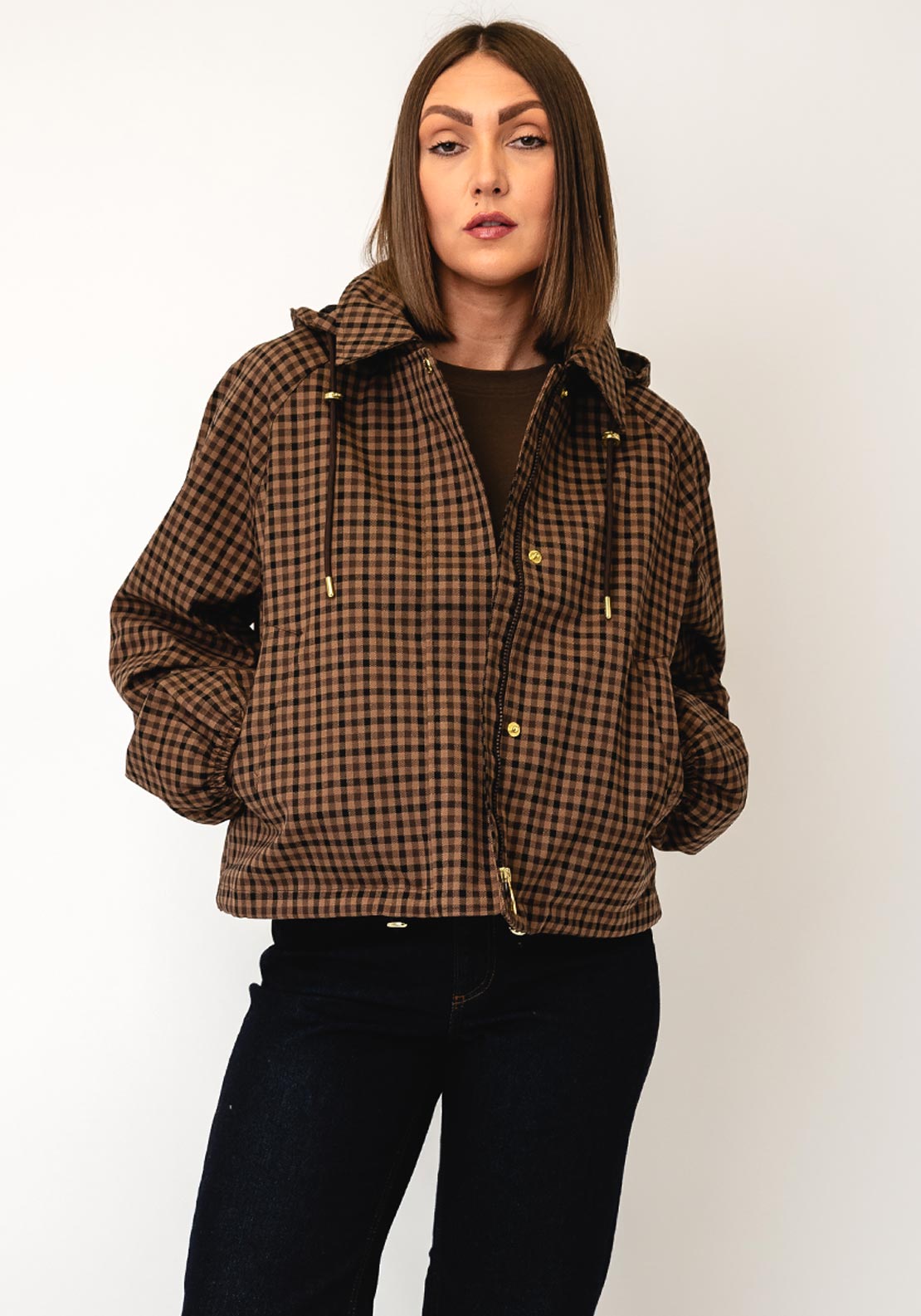 Barbour Audrey Showerproof Coat, Brown