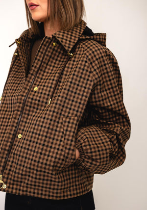 Barbour Audrey Showerproof Coat, Brown