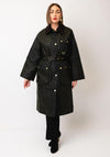 Barbour Milda Wax Long Jacket, Green