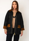 Barbour Treeton Wax Coat, Navy Multi