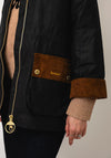 Barbour Treeton Wax Coat, Navy Multi