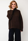 Barbour Woodhouse Cashmere Blend Funnel Neck Jumper, Brown