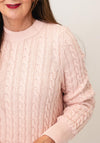 Barbour Ashdown Cable Knitted Jumper, Pink