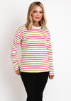 Barbour Womens Sapphire Striped Top, White Multi