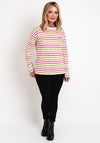 Barbour Womens Sapphire Striped Top, White Multi