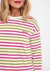 Barbour Womens Sapphire Striped Top, White Multi