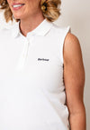 Barbour Women Bowford Sleeveless Polo Top, White