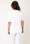 Barbour Checked Detail T-Shirt, White Multi