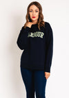 Barbour Womens Northumberland Logo Sweatshirt, Navy