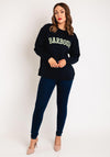 Barbour Womens Northumberland Logo Sweatshirt, Navy