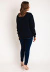 Barbour Womens Northumberland Logo Sweatshirt, Navy