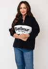 Barbour Zaira Half Zip Sweatshirt, Navy