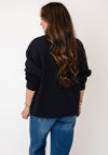 Barbour Zaira Half Zip Sweatshirt, Navy