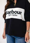 Barbour Zaira Half Zip Sweatshirt, Navy