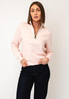 Barbour Cynthia Half Zip Sweatshirt, Pink