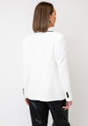 Bariloche Contrast Stitch With Faux Pockets Blazer, White