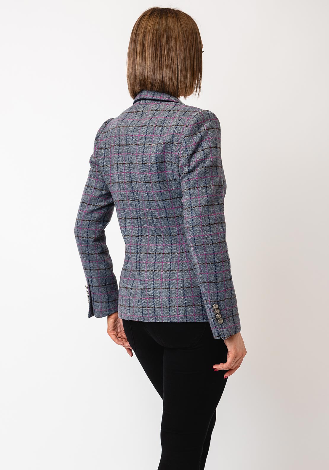 Bariloche Tweed Buttoned Blazer, Grey