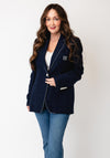 Bariloche Notched Collar Blazer, Navy