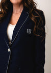 Bariloche Notched Collar Blazer, Navy