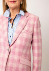 Bariloche Legio Velour Collar Tweed Blazer, Pink