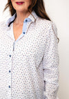 Bariloche Micro Print Button Up Shirt, White