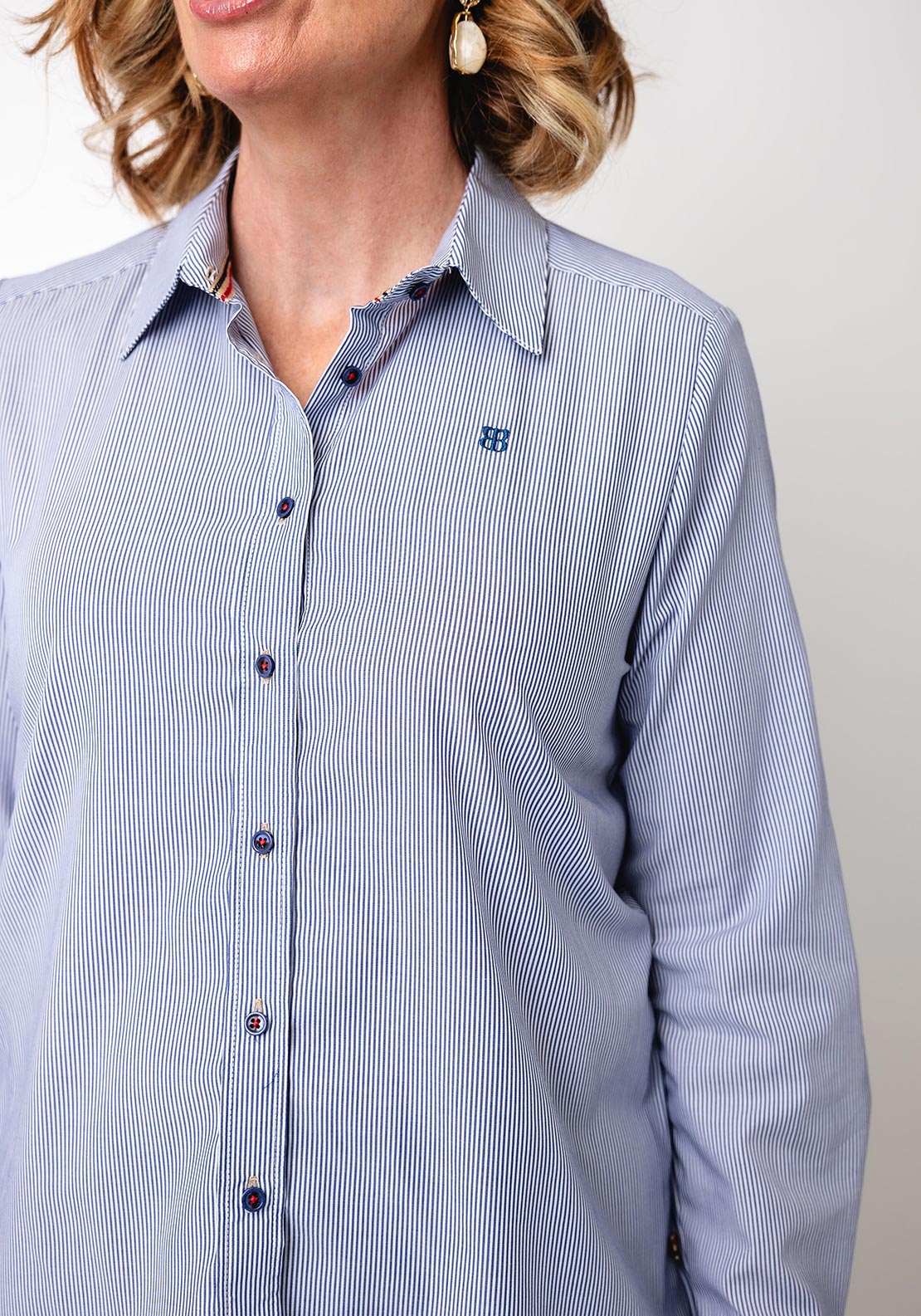 Bariloche Caesada Striped Shirt, Navy