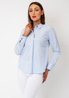 Bariloche Striped Button-Down Shirt, Blue