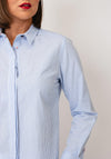 Bariloche Striped Button-Down Shirt, Blue