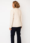 Bariloche Striped Button Closure Blazer, Beige
