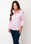 Bariloche Norba Striped Frill Collar Shirt, Pink