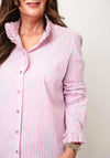 Bariloche Norba Striped Frill Collar Shirt, Pink