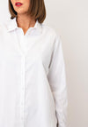 Bariloche Plain Button-Down Shirt, White