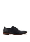 Base London Marley Leather Derby Shoes, Washed Navy