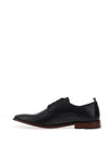 Base London Marley Leather Derby Shoes, Washed Navy