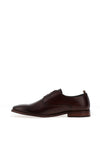 Base London Marley Leather Derby Shoes, Brown