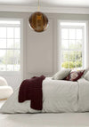 Bedeck Aris Large Knitted Throw, Mulberry