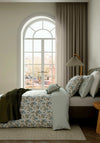 Bedeck Clarence Floral Print Duvet Cover Set, Celadon
